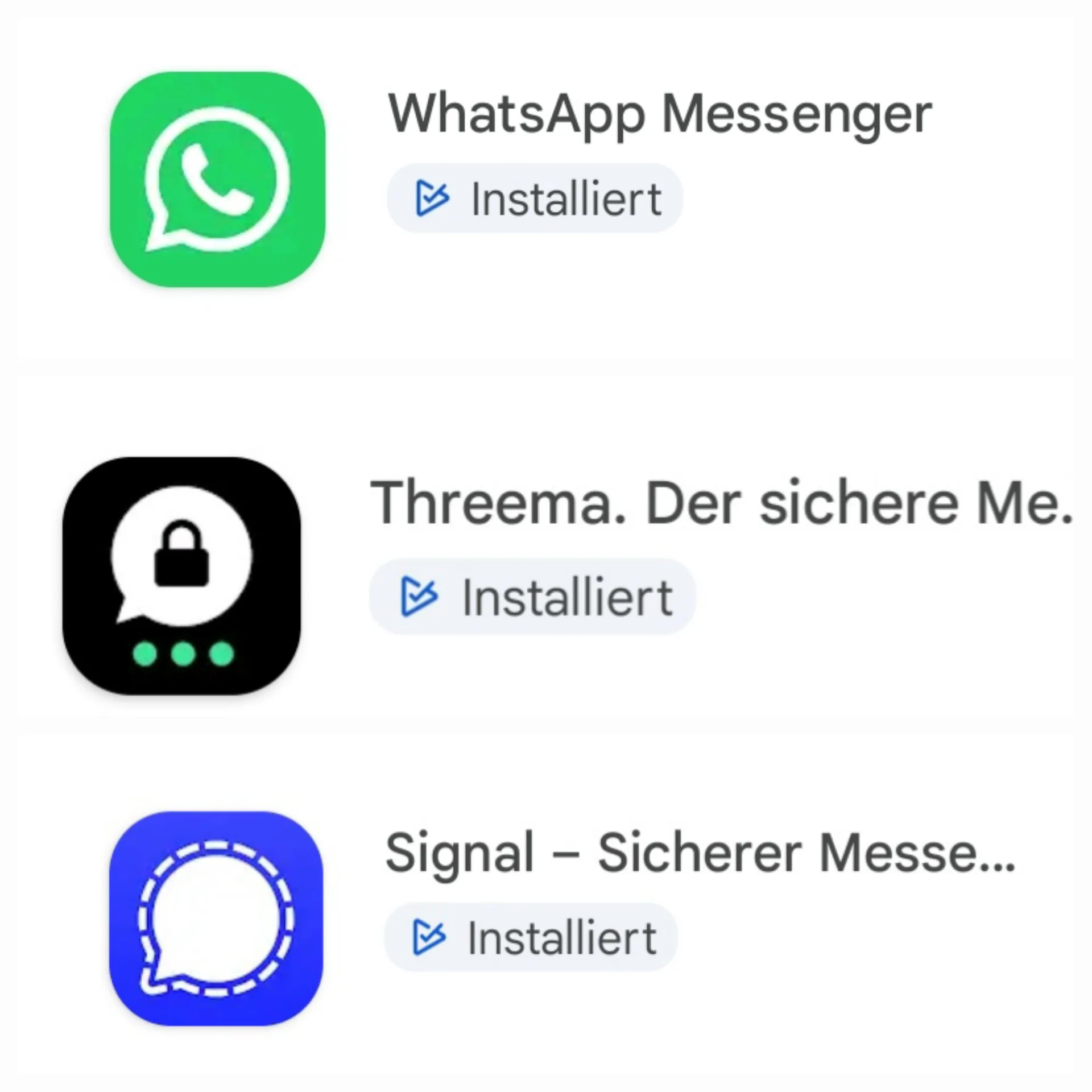 über diese Messengerdienste erreichen Sie mich sicher