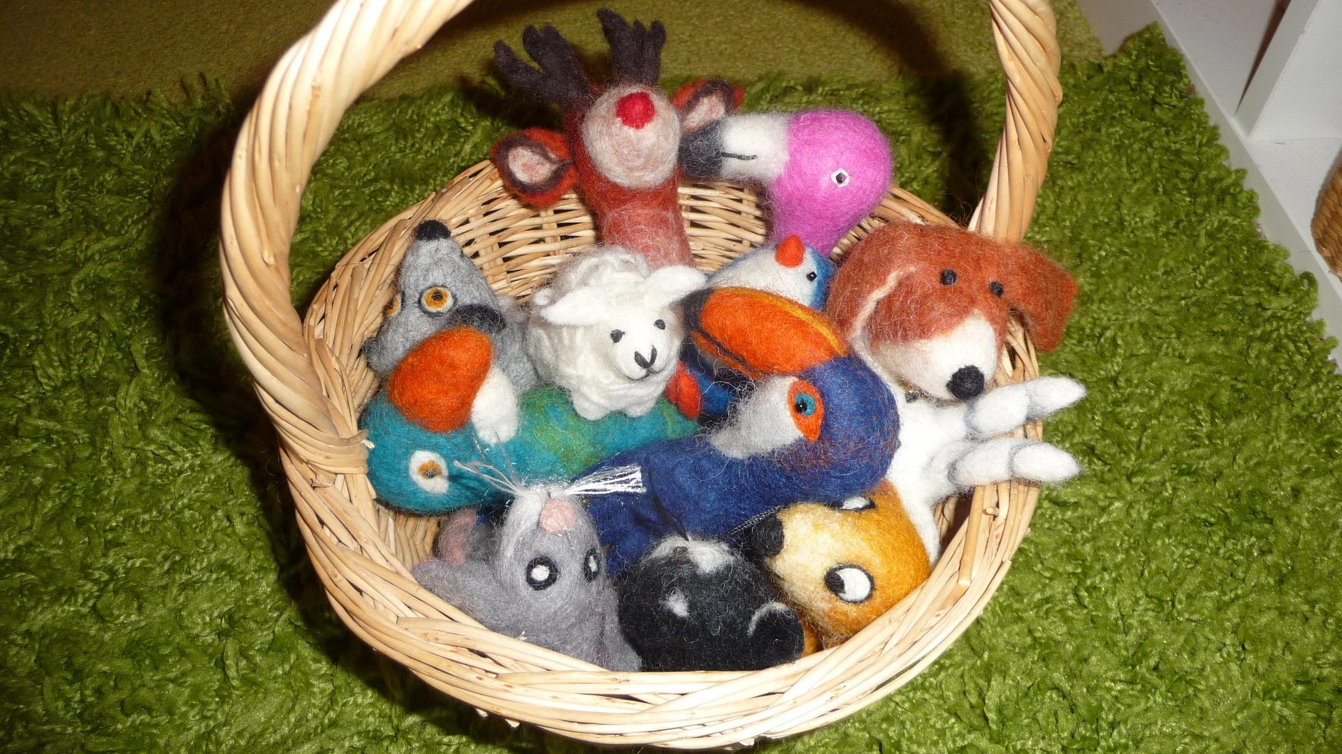 ausgewähltes Spielmaterial (Filz)