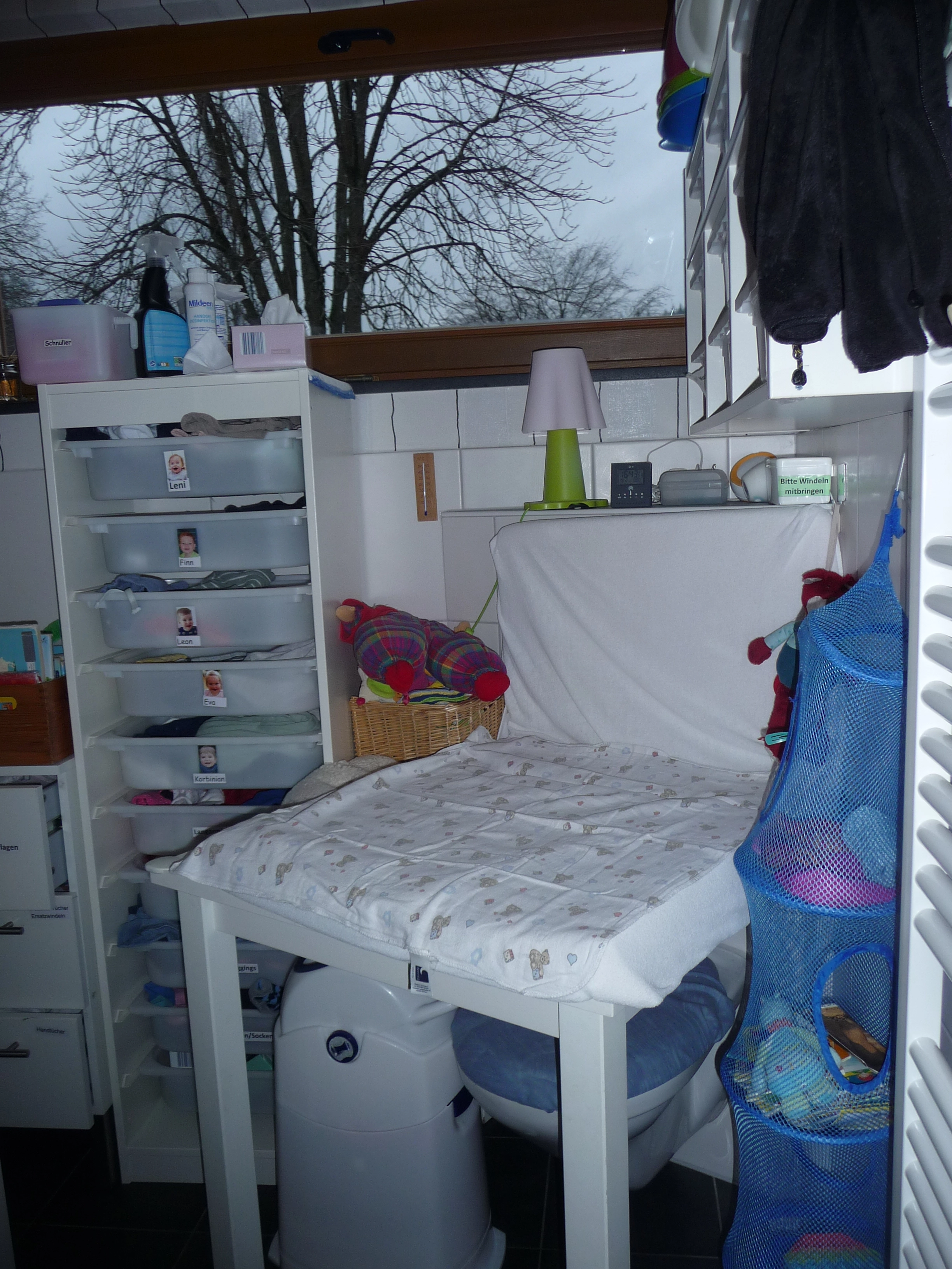 Wickelbereich ählich dem privaten Haushalt-zum Wohlfühlen